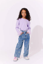 Load image into Gallery viewer, Lola + The Boys Crystal Butterfly Jeans
