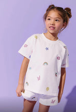 Load image into Gallery viewer, LOLA + THE BOYS CRYSTAL DOODLE SHORT SET
