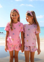 Load image into Gallery viewer, LOLA + THE BOYS CRYSTAL HEARTS SHORT SET
