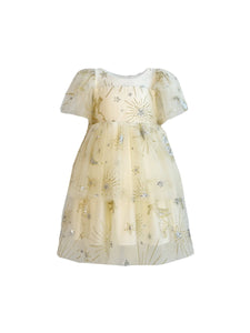 Lola & The Boys Golden Stars Tulle Dress