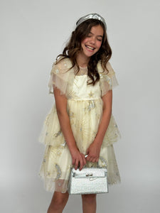 Lola & The Boys Golden Stars Tulle Dress