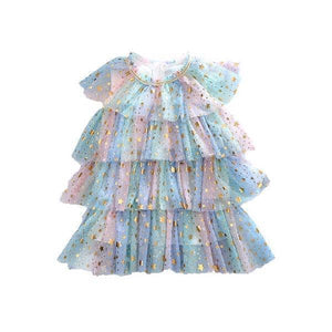 Lola & The Boys Pastel Stars Dress