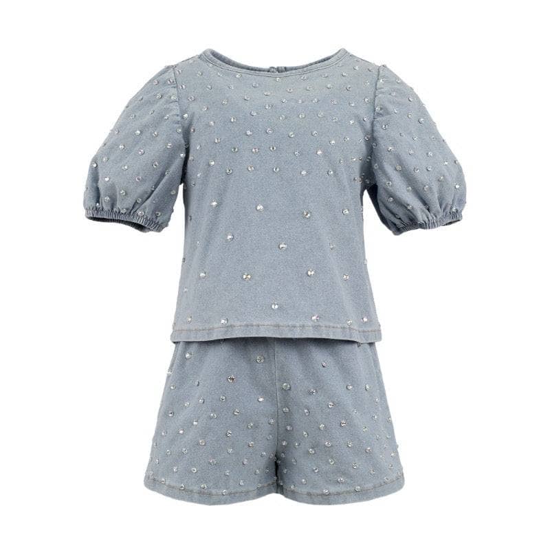 Lola + The Boys Gem Denim Short Set