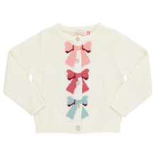 Load image into Gallery viewer, Pink Chicken Cream Bows Maude Sweater
