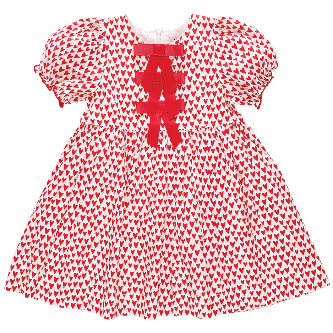 Pink Chicken Mini Hearts Hermione Dress