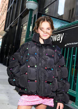 Load image into Gallery viewer, Lola + The Boys Rainbow Gem Quilted Puffer

