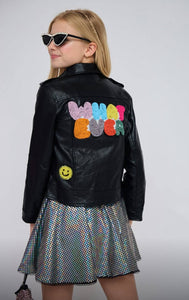 Lola & The Boys Whatever Beaded Leather Jacket