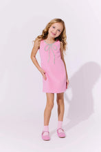 Load image into Gallery viewer, Lola + The Boys Pink Velvet Bow Princess Dress
