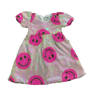 Lola & The Boys Pinkie Happy Emoji Dress