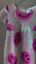 Load and play video in Gallery viewer, Lola &amp; The Boys Pinkie Happy Emoji Dress
