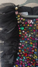 Load and play video in Gallery viewer, Lola &amp; The Boys Bejeweled Gem Dress
