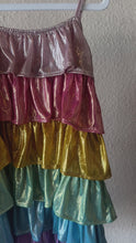 Load and play video in Gallery viewer, Lola &amp; The Boys Rainbow Metallic Tiers Dress
