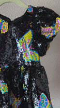 Load and play video in Gallery viewer, Lola &amp; The Boys Magic Butterfly Sequin Dress
