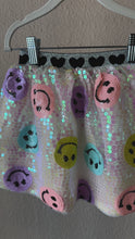 Load and play video in Gallery viewer, Lola &amp; The Boys Rainbow Emoji Sequin Skirt
