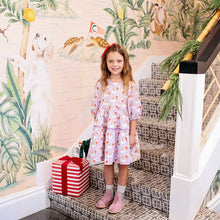 Load image into Gallery viewer, Pink Chicken Lavender Santas Maribelle Dress

