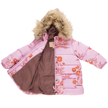 Load image into Gallery viewer, Pink Chicken Lavender Poppy Paulina Puffer Jacket
