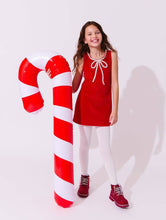 Load image into Gallery viewer, Lola + The Boys Red Velvet Bow Princess Dress
