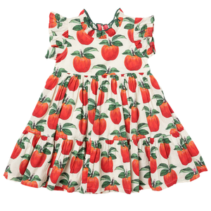 Pink Chicken Painted Apple Jennifer Dress