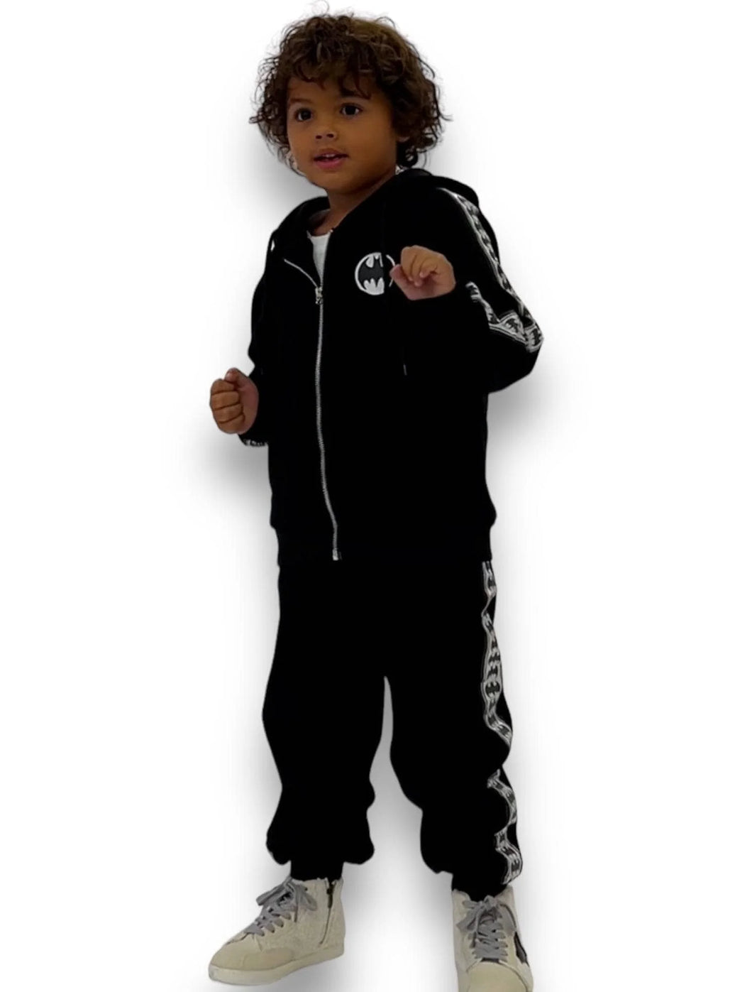 Lola & The Boys Batman Black Stripe Set