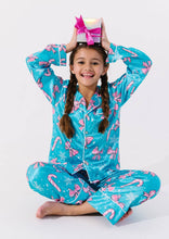 Load image into Gallery viewer, Lola + The Boys Candy Cane Silky Set
