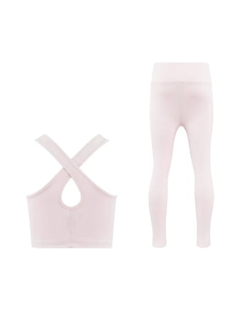 LOLA + THE BOYS CHERRY BEADED ATHLETIC SET