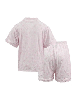 LOLA + THE BOYS SUPER SOFT STRAWBERRY SHORT SET