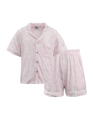LOLA + THE BOYS SUPER SOFT STRAWBERRY SHORT SET