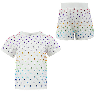 LOLA + THE BOYS SHINE BRIGHT GEM SHORT SET