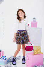 Load image into Gallery viewer, Lola &amp; The Boys Shimmer Tinsel Party Skirt
