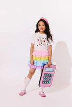 Load image into Gallery viewer, LOLA + THE BOYS SPARKLE DOODLE CROP T SHIRT
