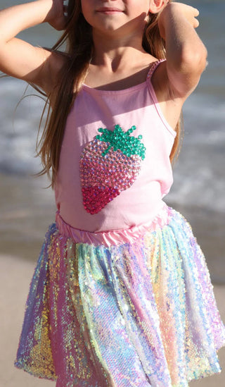 LOLA + THE BOYS STRAWBERRY GEMS TANK TOP