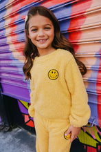 Load image into Gallery viewer, Lola + The Boys Sunshine Smile Patch Fuzzy Set- Yellow
