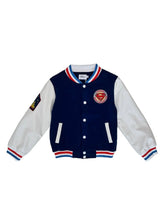 Load image into Gallery viewer, Lola &amp; The Boys Superman Boys Bomber Jacket
