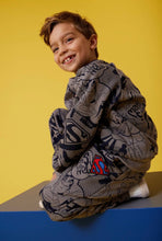 Load image into Gallery viewer, Lola &amp; The Boys Superman Fleece Grey Set
