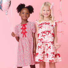 Load image into Gallery viewer, Pink Chicken Valentine Bows Camelia Dress
