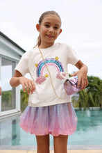 Load image into Gallery viewer, LOLA + THE BOYS PASTEL RAINBOW GEMS T-SHIRT
