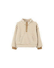 Load image into Gallery viewer, Rylee + Cru Snap Pullover &amp; Relaxed Sweatpant- Toffee Stripe
