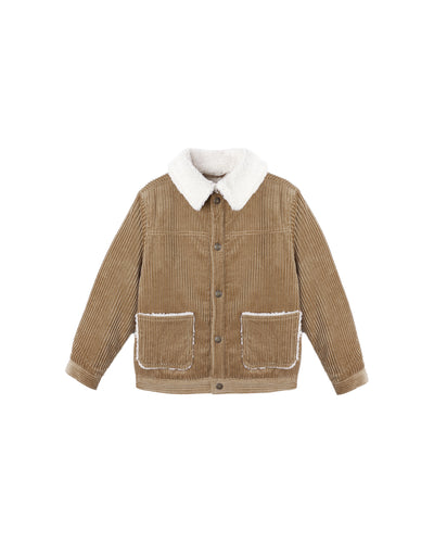 Rylee + Cru Sherpa Trails Jacket- Brown Color Block