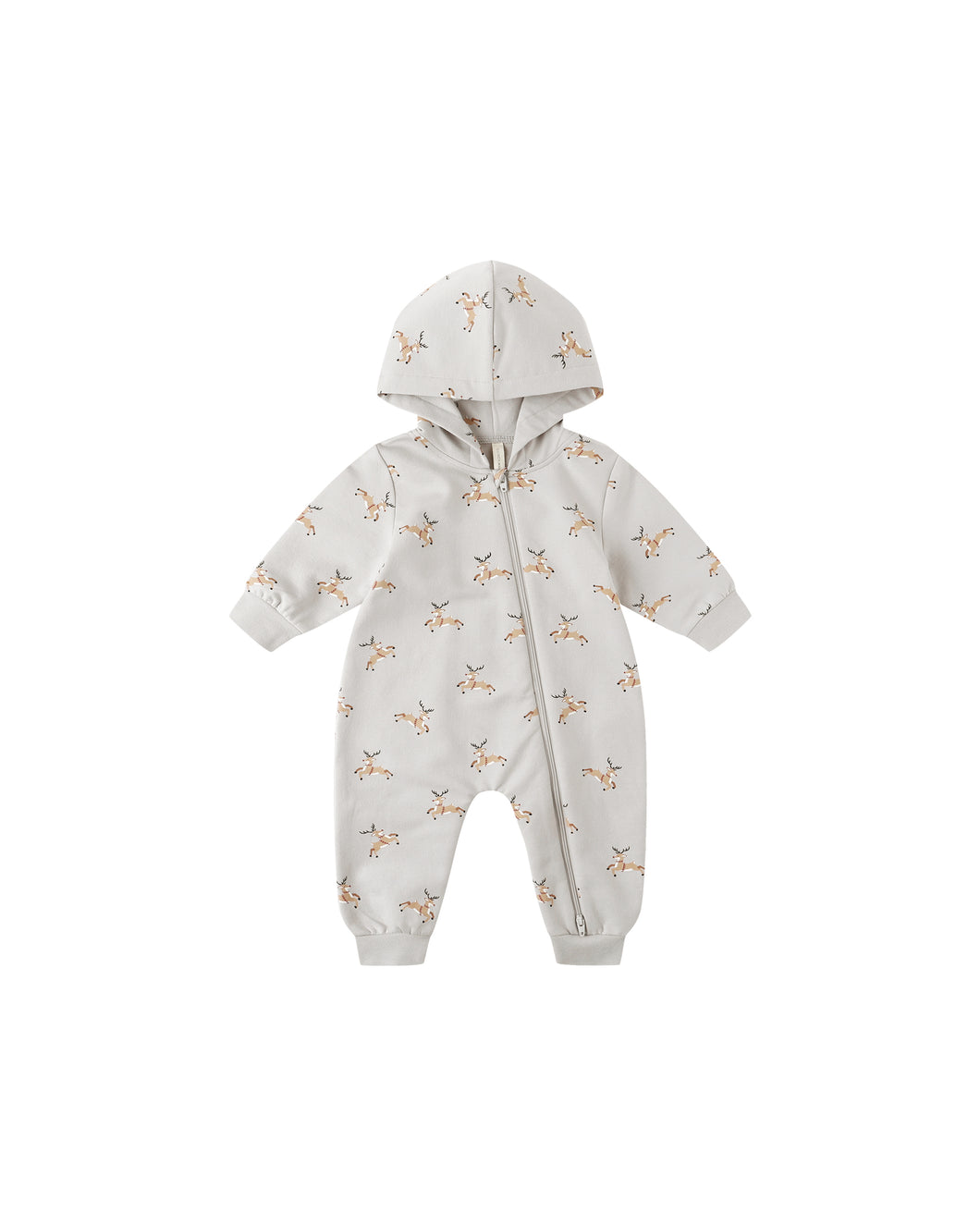 Quincy Mae Hooded Jumpsuit- Reindeer