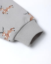 Load image into Gallery viewer, Quincy Mae Relaxed Fleece Sweatshirt Set- Reindeer
