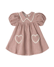 Load image into Gallery viewer, Quincy Mae Coraline Dress- Red Gingham
