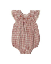Load image into Gallery viewer, Quincy Mae Lenore Romper- Red Gingham
