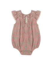 Load image into Gallery viewer, Quincy Mae Lenore Romper- Red Gingham

