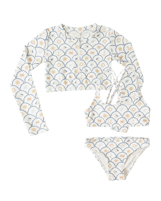 RYLEE + CRU CROP RASHGUARD SET- NAUTICAL