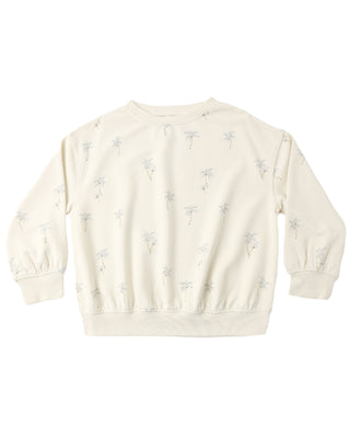 RYLEE + CRU RELAXED SWEATSHIRT PALMS