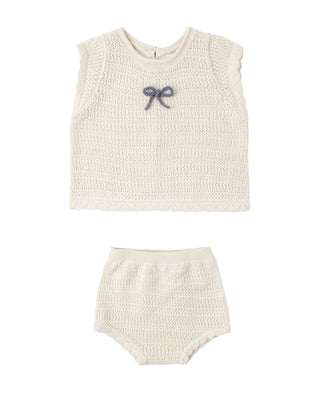 RYLEE + CRU SCALLOP BABY KNIT SET