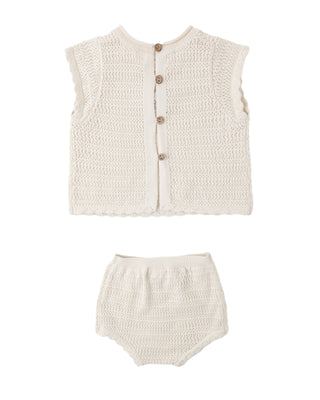 RYLEE + CRU SCALLOP BABY KNIT SET