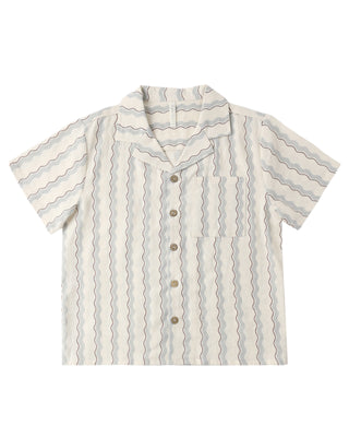 RYLEE + CRU LAPEL COLLAR SHIRT