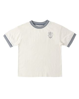 RYLEE + CRU RINGER TEE- ANCHOR BOW