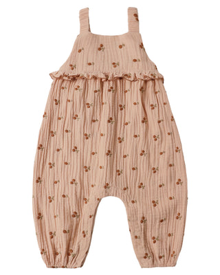 RYLEE + CRU KINSLEY JUMPSUIT CHERRY EMBROIDERY